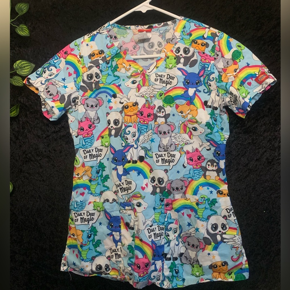 Cartoon scrub